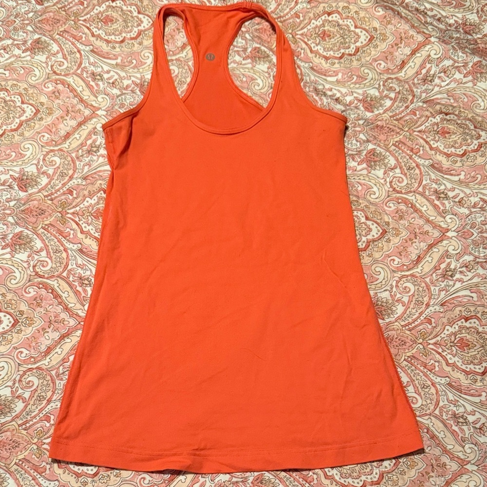 Lululemon Athletica Vibrant Orange Tank Top